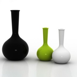 Chemistubes area Vase Vondom black 65 Chemistubes area Vase Vondom black 65