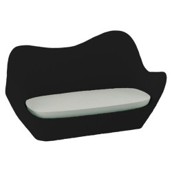 Vondom sofá de sabinas negro