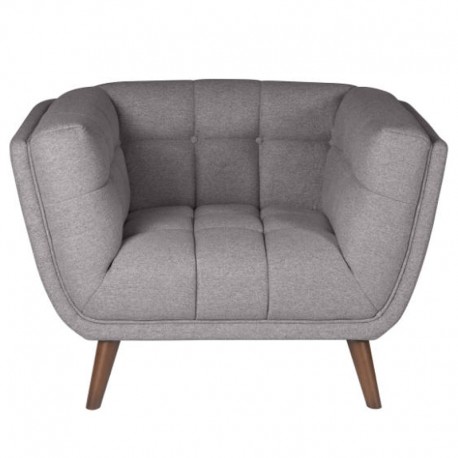 Fauteuil en Tissu Gris Intense Meryl KosyForm