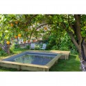 Piscine Urbaine Procopi en Bois 420 x 350 x H 133 Couverture Automatique Coffre et Filtration