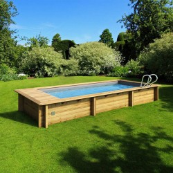 Piscine Urbaine Procopi en Bois 600 x 250 x H 133 Couverture Automatique