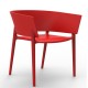Conjunto de 4 cadeiras Vondom design África vermelho