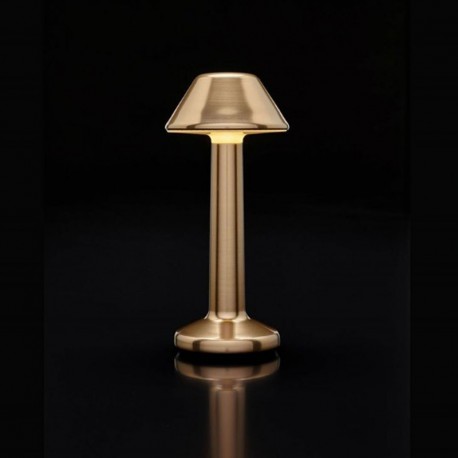 Luminaire de Table Imagilights Led Sans Fil Collection Moments Bronze Cône