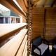 Quiosque de jardim de madeira blueterm 12.32 m2 com 2 Paredes Habrita