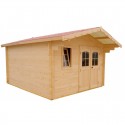 Habrita Solid Wood Garden Shelter 16 m² e tábuas de 28mm