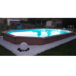 Zodiac Azteck Oval Semi-Buried Pool 400 x 730