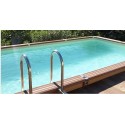 Zodiac Azteck semi-buried rectangular pool 495 x 244