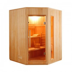 Sauna a vapor Zen angular 3-4 lugares - seleção VerySpas