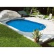 Oval Pool Ibiza Family 800 Luxury Buried