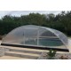 Zwembadschuilplaats in aluminium en polycarbonaat 514 x 1066 x 178