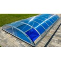 Pool-Schutz aus Aluminium und Polycarbonat 390 x 642 x 75