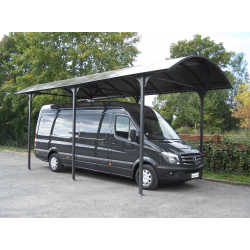 Carport Motorhome L7,60xH3,60m aluminium en polycarbonaat Anti-UV Habrita