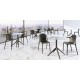 Lot de 4 chaises Vondom Brooklyn pickle