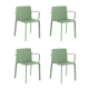 Lot de 4 fauteuils Vondom Kes pickle