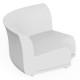 Divano Divano Vondom design Suave angolo in tessuto idrorepellente bianco Snow 1041