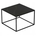 Square coffee table Suave Vondom Dekton Kelya and black legs 60x60xH40