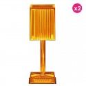 Set of 2 Lamps Gatsby Prisma Amber Wireless Vondom Led