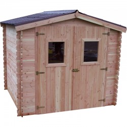 Garden shed Habrita Dalia in solid wood 5.32 m2 with roof corrugated plates