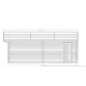 Garagem de madeira dupla Habrita 42 m2