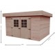 Wooden garden shed Habrita 14.75 m2 with flat roof