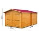 Garage in legno massello Habrita 21m2 con assi 28mm