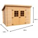 Garden shed Habrita Dalmat in solid wood 5.20 m2 with roof corrugated plates