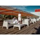 Conjunto de 4 Mesas de Café Vondom Ibiza White Milos