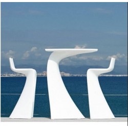 Ala mesa de Vondom blanco mate Ala mesa de Vondom blanco mate