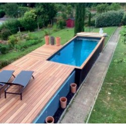 Contenitore piscina CosyPool Premium 244x605 H150 rettangolo