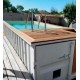 Poolcontainer CosyPool Swim Plus 244x605 H150 Rechteck CosyPool