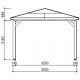 Gartenkiosk Blueterm Holz 12.32 m2 mit 2 Wänden Habrita