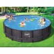 Piscine Swing Elite Ronde Design rotin 427x107