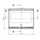 Wood insert Ferlux Panoramic 90 with 3 glazed sides 18 kW