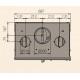 Ferlux Siris Holzeinsatz aus Gusseisen mit Turbo 16 kW