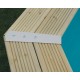 Piscina in legno Ubbink Azura 430x300 H126cm Fodera Blu