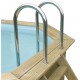 Pool Wood Ubbink Azura 490x355 H130cm Blue Liner