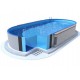 Piscina oval Ibiza Azuro 10x416 H150 com filtro de areia