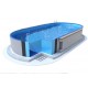 Piscina ovale Ibiza Azuro 11x5 H150 fodera blu