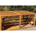 Habrita wooden pergola 614x341 with mobile suction cups on roof and 2 sides