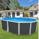 Piscina rotonda fuori terra TOI Prestigio bianco 350x132 con kit completo