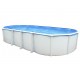 Piscina fuori terra TOI Ibiza Oval 915x457x132 con kit completo Antracite