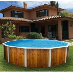 Piscina acima do solo TOI Veta oval 550x366xH120 com kit completo