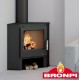 Holzofen Bronpi Gijon-H 11kW mit Backofen und Scheiterhaufen