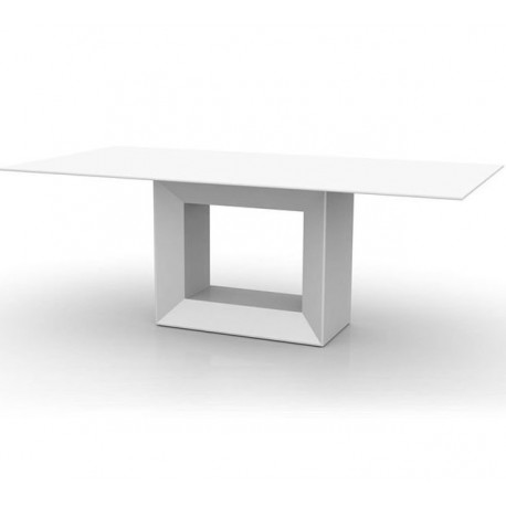 Table de repas Vela 200 Vondom 200x100xH72 Blanc