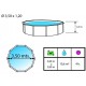 Piscina acima do solo TOI Magnum redonda 460x132 antracite compacto