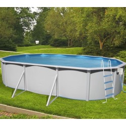 Piscina acima do solo TOI Magnum oval 640x366xH132 Compact Branco