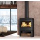 Bronpi Dover 9kW round wood stove with pyre