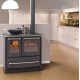 Fogão a lenha Nordica Extraflame Sovrana Easy 2.0 9kW preto