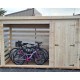 Habrita Abrigo de bicicleta de madeira 3m3