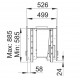 Inserto in legno Bronpi Cairo 90-D Double Face Vision 14kW con presa aria